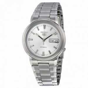 Seiko 5 Automatic Silver Dial Stainless Steel Men's Watch SNXE89K