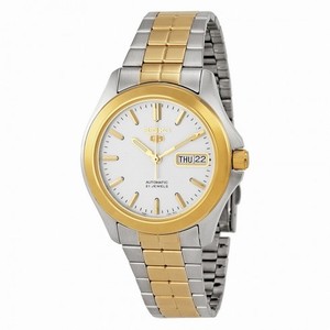 Seiko 5 Automatic Silver Dial Two-tone Men's Watch SNKK94