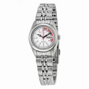 Seiko 5 Automatic White Dial Stainless Steel Ladies Watch SYMA41