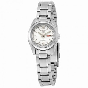 Seiko 5 Automatic White Dial Stainless Steel Ladies Watch SYMK23