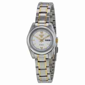 Seiko 5 Automatic White Dial Stainless Steel Ladies Watch SYMK29