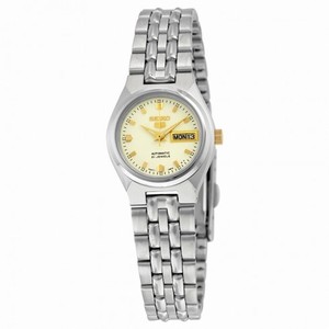 Seiko 5 Automatic White Dial Stainless Steel Ladies Watch SYMK41