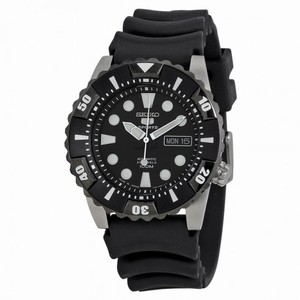 Seiko 5 Black Dial Automatic Stainless Steel Men's Watch SNZJ19