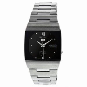 Seiko 5 Black Dial Stainless Steel Mechanical Ladies Watch SNY011