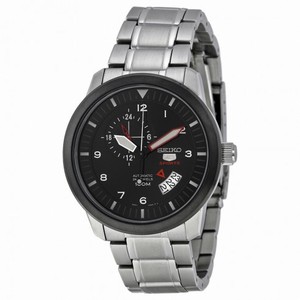 Seiko 5 Black Dial Stainless Steel Men's Watch SSA207K1