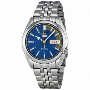 Seiko 5 Blue Dial Stainless Steel Automatic Men's Watch SNK371