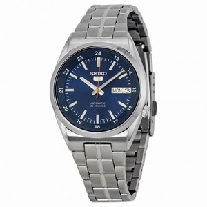 Seiko 5 Blue Dial Stainless Steel Men's Watch SNKJ09