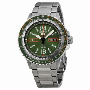 Seiko 5 Green Dial Stainless Steel Automatic Men's Watch SRP349