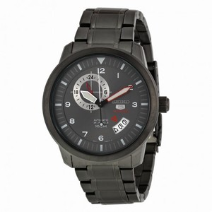 Seiko 5 Grey Dial Grey Ion-plated Men's Watch SSA209K1