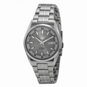 Seiko 5 Grey Dial Stainless Steel Men's Watch SNKJ07
