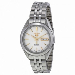 Seiko 5 Silver Dial Stainless Steel Men's Watch SNKL17
