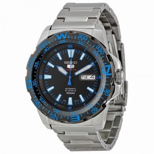 Seiko 5 Sport Automatic Black Dial Stainless Steel Men's Watch SRP543