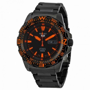Seiko 5 Sport Automatic Black Dial Stainless Steel Men's Watch SRP547