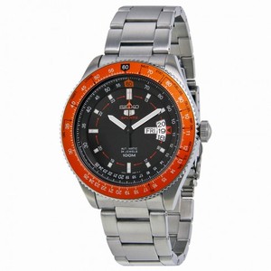 Seiko 5 Sports Automatic Black Dial Stainless Steel Band Men's Watch SRP611K1S