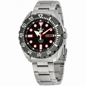Seiko 5 Sports Automatic Black Dial Stainless Steel Men's Watch SRP603