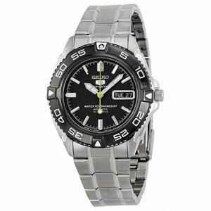 Seiko 5 Sports Automatic Black Dial Stainless Steel Men's Watch SNZB23J1