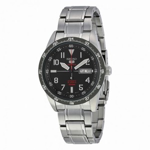 Seiko 5 Sports Automatic Black Dila Stainless Steel Men's Watch SRP519
