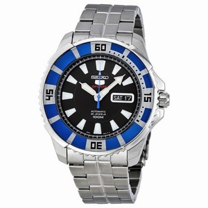 Seiko 5 Sports Automatic Divers Blue Ion-plated Bezel Men's Watch SRP203K1