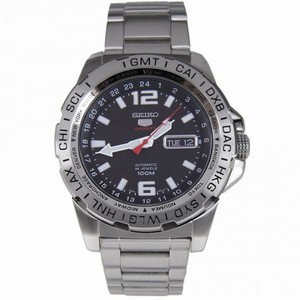 Seiko 5 Sports Automatic Black Dial Stainless Steel Men's Watch SRP683