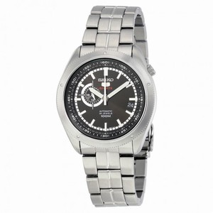 Seiko 5 Sports Black Dial Stainless Steel Men's Watch SSA065