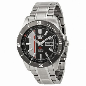 Seiko 5 Sports Black Dial Stainless Steel Men's Watch SRP427