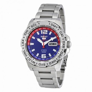 Seiko 5 Sports Blue Dial Stainless Steel Automatic Men's Watch SRP681