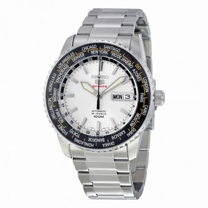 Seiko 5 Sports Silver-tone Dial Stainless Steel Men's Watch SRP123