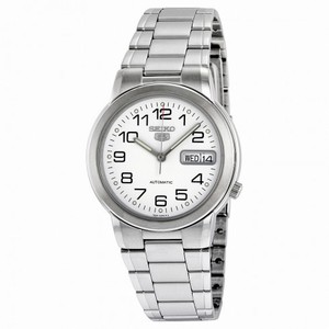 Seiko 5 White Dial Automatic Stainless Steel Men's Watch SNXE95
