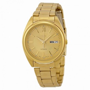 Seiko Automatic Champagne Dial Gold-tone Men's Watch SNXA22