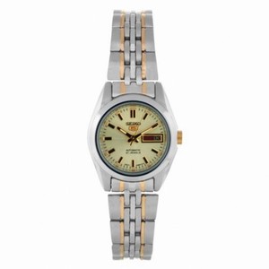 Seiko Automatic Gold Dial Two-tone Ladies Watch SYMA37