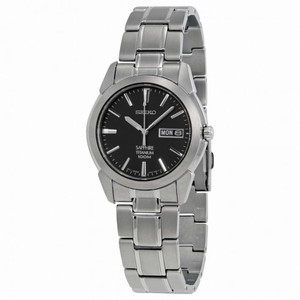 Seiko Black Dial Titanium Men's Watch SGG731