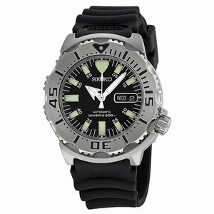 Seiko Black Monster Automatic Black Dial Black Rubber Men's Men's Watch SKX779KS3
