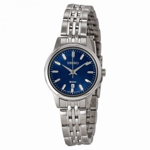 Seiko Blue Dial Stainless Steel Ladies Watch SUR897