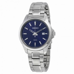 Seiko Blue Dial Stainless Steel Quartz Men's Watch SUR153