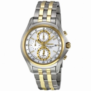 Seiko Cal. 7T62 Chronograph Silver Dial Stainless Steel Men's Watch SNAE82