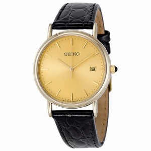 Seiko Champagne Dial Gold-tone Men's Watch SKK696
