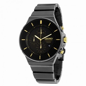 Seiko Chronograph Black Dial Men's Watch SNDD57
