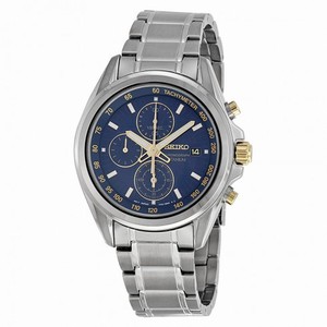 Seiko Chronograph Blue Sial Titanium Men's Watch SNDE59