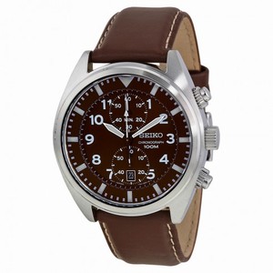 Seiko Chronograph Brown Dial Men's Watch SNN241