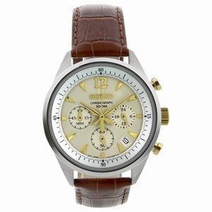 Seiko Chronograph Champagne Dial Men's Watch SSB069