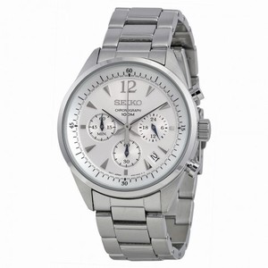 Seiko Chronograph Silver Dial Men's Watch SSB065