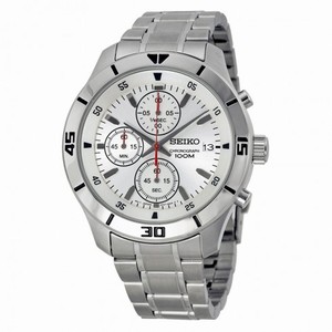 Seiko Chronograph Silver Dial Stainless Steel Men's Watch SKS397