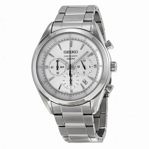 Seiko Chronograph Silver Dial Stainless Steel Men's Watch SSB085