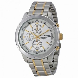 Seiko Chronograph Silver Dial Two-tone Men's Watch SKS423P1