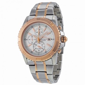 Seiko Chronograph White Dial Two-tone Men's Watch SNAE08