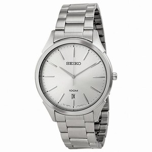 Seiko Classic Silver Dial Stainless Steel Men's Watch SGEG67