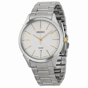 Seiko Classic Silver Dial Stainless Steel Men's Watch SGEG71