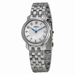 Seiko Classic White Dial Stainless Steel Ladies Watch SRZ391