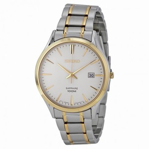 Seiko Classic White Dial Two-tone Men's Watch SGEG96