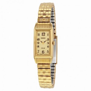 Seiko Core Champagne Dial Dold-tone Expansion Ladies Watch SUP244